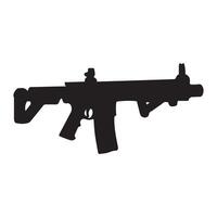 An image of a gun on a white background vector