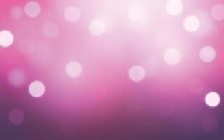 Romantic Pink Bokeh Light Background Soft and dreamy blur circles in a magenta and violet gradient. Backgrounds decoration vector