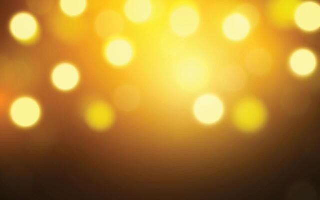 Golden Warm Bokeh Background with Glowing Light. Soft Defocused Abstract Scene for Festive and Elegant Design, Background decoration