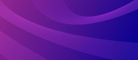 Purple abstract background with flowing curved lines vector