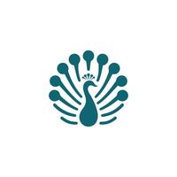 a logo for a company that makes a product that is called 'peacock' vector