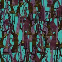 seamless pattern dry tree swamp background vector