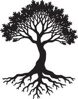 Nature Captured in Monochrome Tree Design vector