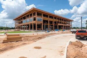 The new building is under construction at the university of texas at austin photo