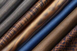 A variety of different fabrics and colors photo