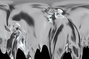 Dynamic chrome shapes flow seamlessly across a dark backdrop, showcasing a mesmerizing interplay of light and shadows, illustrating modern abstract art and creativity photo