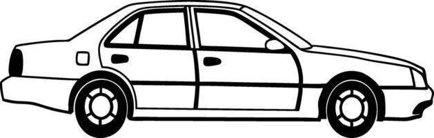 Car isolated on white background. vector