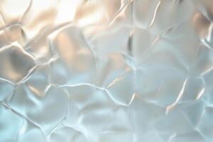 A frosted glass texture showcasing a mesmerizing blend of light and transparency, creating an abstract background effect perfect for design projects photo