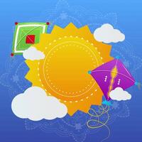 Makar Sankranti color Square animated background video