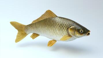 Realistic sculpture of a fish showcasing detailed features and natural colors photo