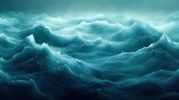 Ocean waves, stormy sea, night, abstract background, nature photo