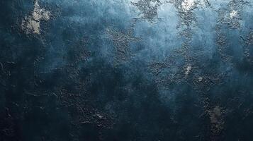 Dark blue textured wall background photo