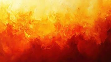 Abstract fiery sunset, orange and yellow clouds, background texture, website banner photo