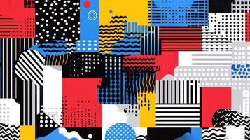 Abstract geometric pattern background design photo