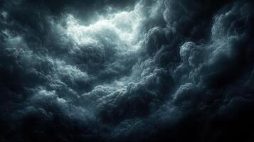 Dark stormy cloudscape, ominous sky, impending rain, atmospheric background, weather photography photo