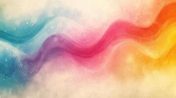 Colorful wavy abstract background design photo