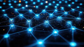 Global Network Connections, Data Flow, Digital Technology Background photo