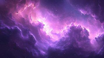 Cosmic Nebula, Purple Clouds, Space Background, Galaxy, Abstract Art photo