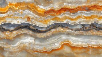 Orange and white onyx stone texture background photo