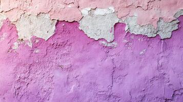 Pink and purple peeling wall texture background photo