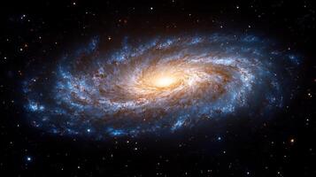 Spiral Galaxy, cosmic dust, stars, space background, astronomy photo