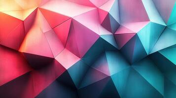 Abstract colorful low-poly background texture photo