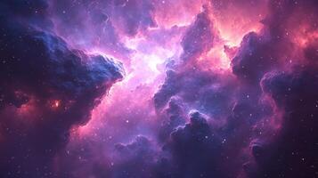 Cosmic Nebula Stellar Collision, Interstellar Gas, Space Background, Science Fiction photo