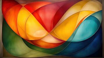 Abstract colorful swirls art, vibrant hues, background texture, modern design, website header photo