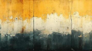 Weathered yellow wall texture, urban decay, background, design photo