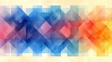 Abstract colorful geometric shapes background photo