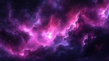 Pink Nebula Space Background, Cosmic Clouds photo