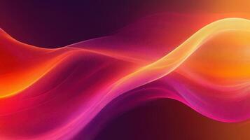 Abstract orange pink waves background, website design photo