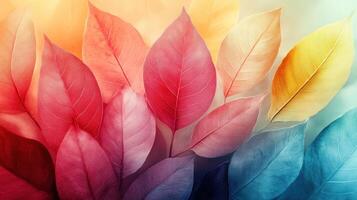 Colorful autumn leaves background, nature design photo