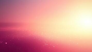 Pink and gold sunset sky, particles, background, website design photo