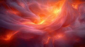 Fiery Nebula Swirling Cosmic Energy Abstract Background photo