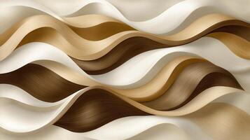 Wavy hair strands, abstract background, beauty, salon design photo