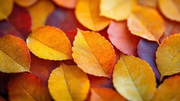 Autumn leaves background, fall foliage, vibrant colors, nature, seasonal design photo