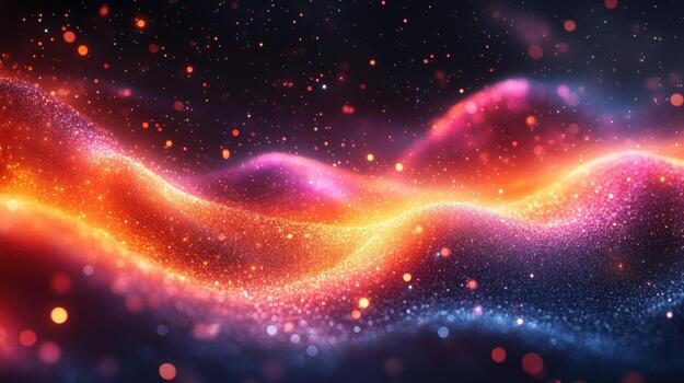 Glowing energy waves, abstract background photo