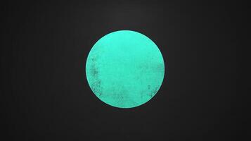 Teal planet, dark space, cosmic background, abstract art, website banner photo