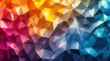 Abstract colorful geometric background photo