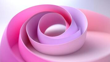 Pink purple spiral abstract art, design background photo