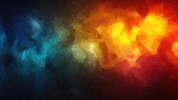 Abstract blue-orange tech background photo