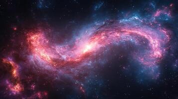Cosmic swirl nebula, space, stars, background, astronomy photo