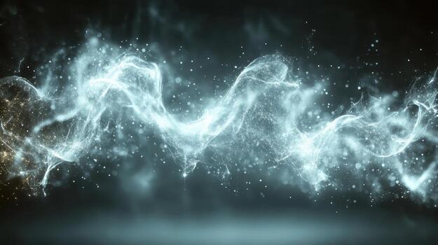 Glowing energy wave abstract background, digital art photo