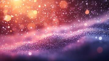 Glittering Festive Background, Winter Wonderland, Abstract Sparkle, Holiday Design photo