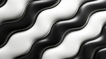 Abstract black and white wavy texture background photo