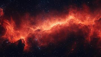 Fiery Nebula Cosmic Cloud Space Background Astronomy photo