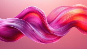 Pink and orange abstract swirl, flowing design, pink background, for website banner photo