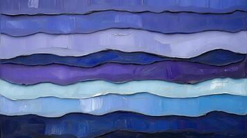 Abstract blue wave painting, texture background, art photo