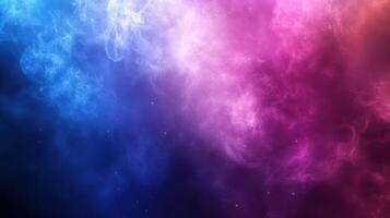 Abstract blue pink nebula smoke background photo